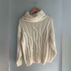 Cozy Cream Turtleneck Sweater